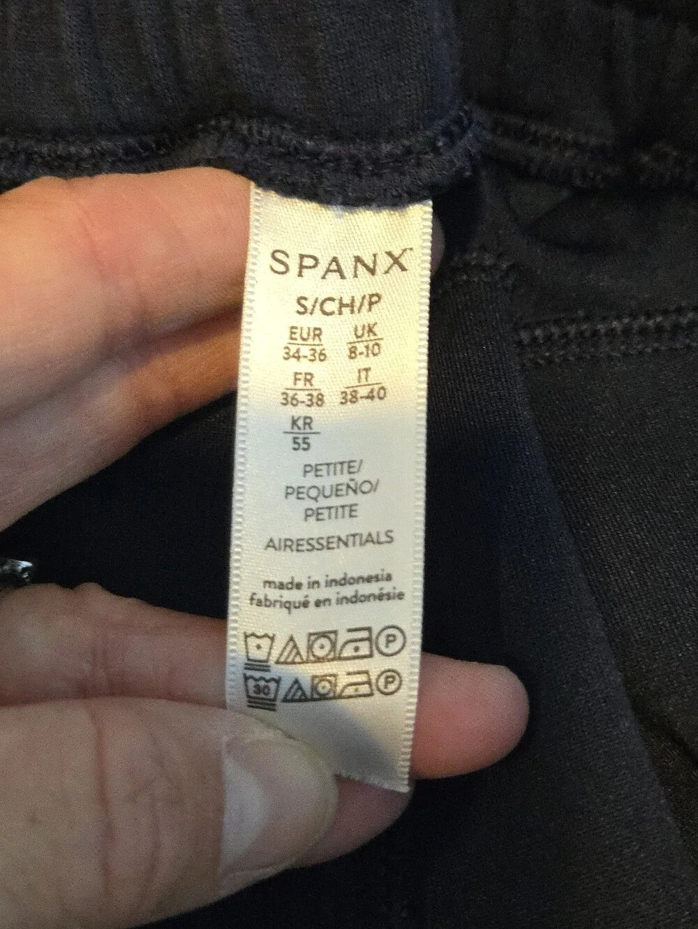 Spanx *SET* AirEssentials Timeless Navy Wide-Leg Pant Half Zip Sweatshirt S - Picture 9 of 9